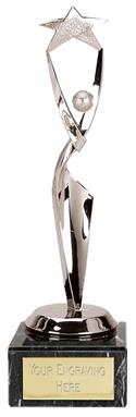 Silver Victory Star Figure Trophy FG353Q